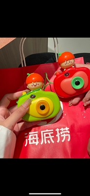 海底捞小嗨照相机玩具卡通趣味照相机造型玩具迷你款