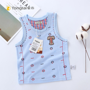 童泰纯棉婴儿衣服宝宝夏装上衣男女儿童1-3岁无袖上衣运动背心