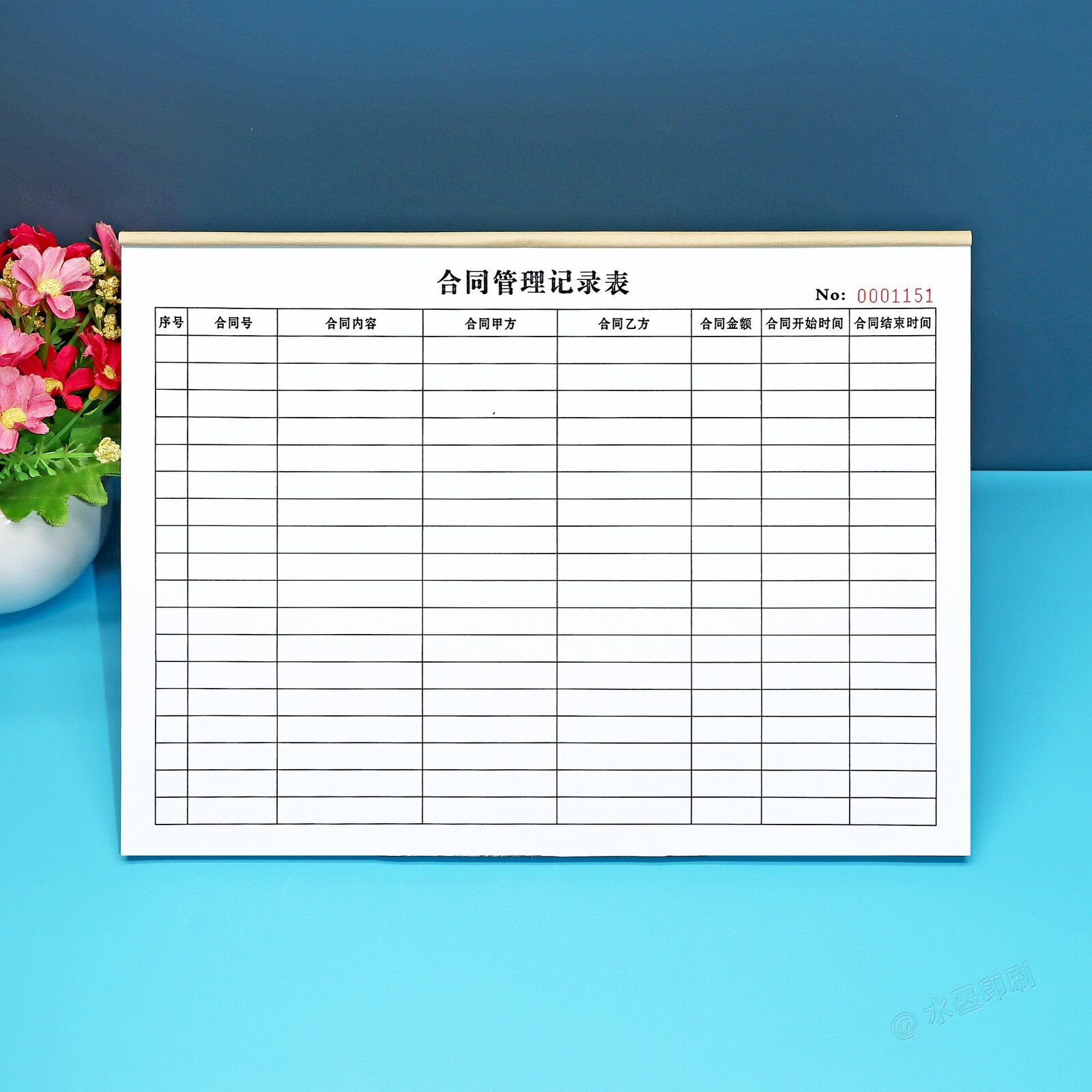 行政财务法务合同管理台账本定制工程项目合同信息登记存档记录表