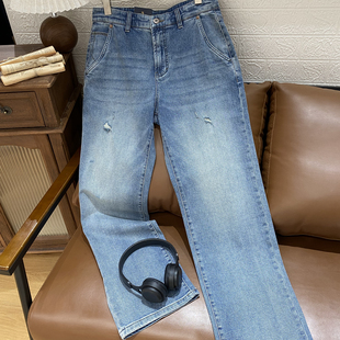 商场同款 男式牛仔裤保罗彼得 直筒牛仔裤时尚舒适百搭NFFAN00520