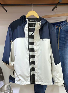 保罗彼得专柜正品男连帽冲锋衣三防面料休闲百搭舒适RBEA52050