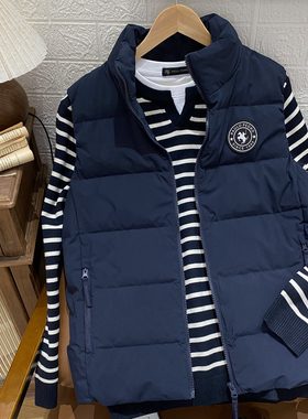 保罗彼得专柜正品秋冬新款男士羽绒立领马甲保暖背心SKEDA00070