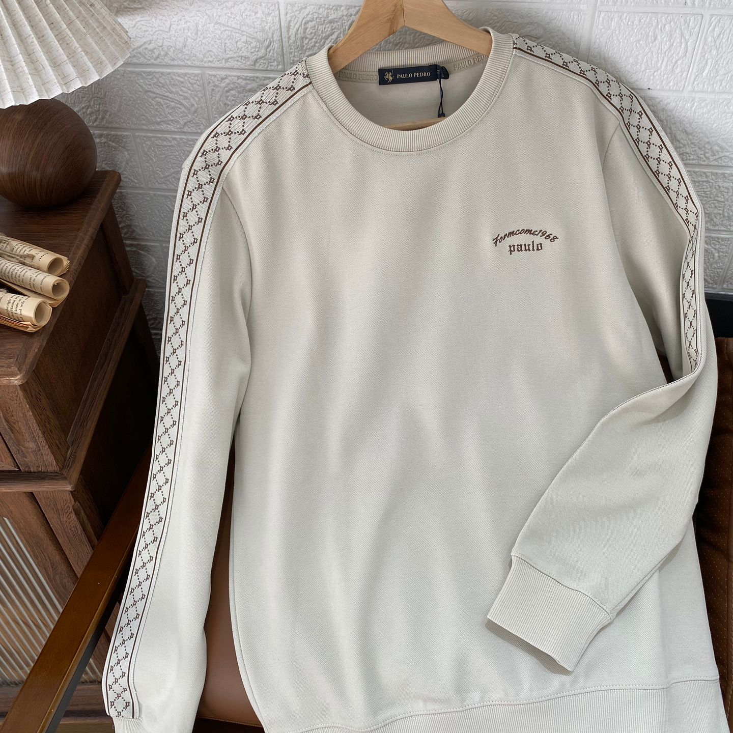 保罗彼得专柜正品男士圆领长袖套头卫衣保暖舒适百搭TBDC49280