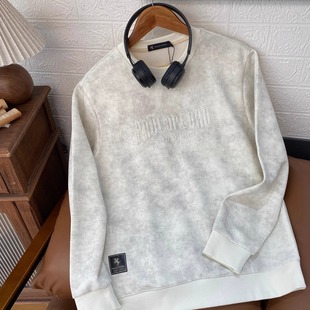 保罗彼得专柜正品男士圆领长袖扎染脏脏卫衣时尚舒适DTECW00240