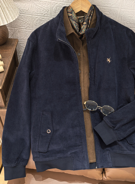 保罗彼得 专柜正品 秋新款男士立领外套灯芯绒简约时尚 BJCD72560
