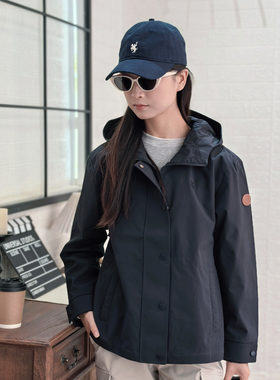 保罗彼得 专柜正品女士连帽休闲夹克 冲锋衣 舒适百搭SKECJ00051