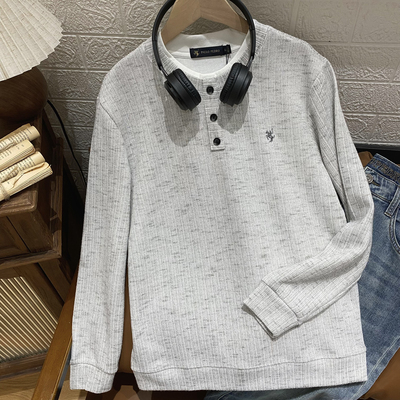 男式圆领长袖卫衣宽松舒适