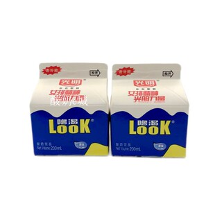 光明酸奶look噜渴200ml盒装酸奶酒店原味酸奶9盒+送1盒特惠冷运