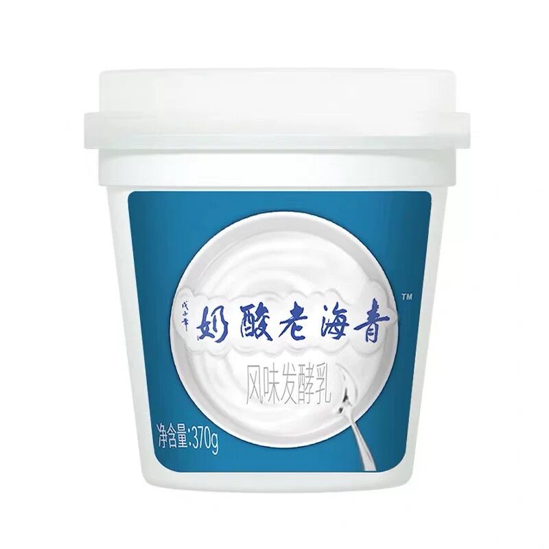 小西牛青海老酸奶原味风味发酵乳370克浓稠酸奶