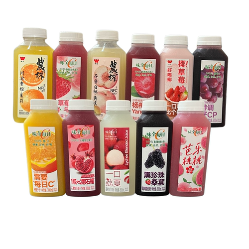 味全每日C果汁复合果蔬汁葡萄草莓桑葚多种口味果汁300ml