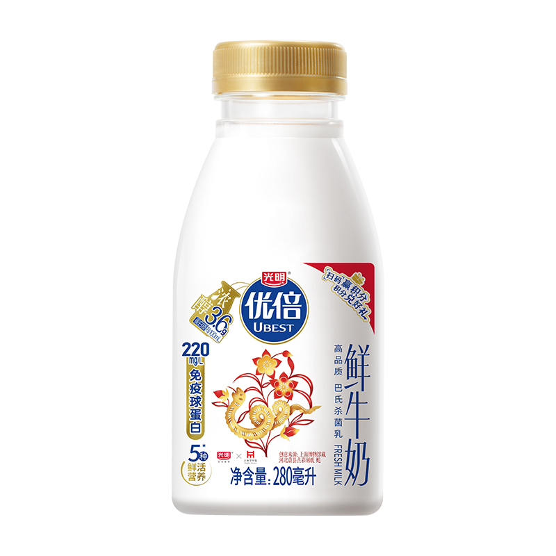 光明优倍高品质鲜牛奶巴氏杀菌乳