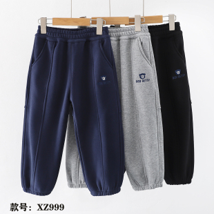 XZ999儿童加绒休闲卫裤(清)