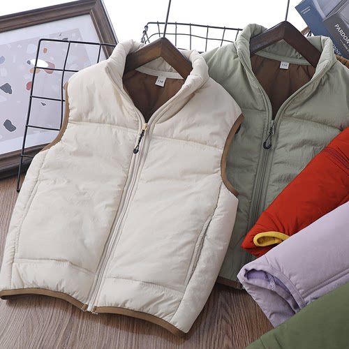 YG25D12拼色棉马甲（清） - 封面