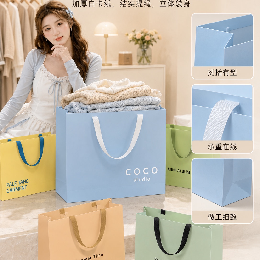 韩系服装袋定制多色彩可印logo