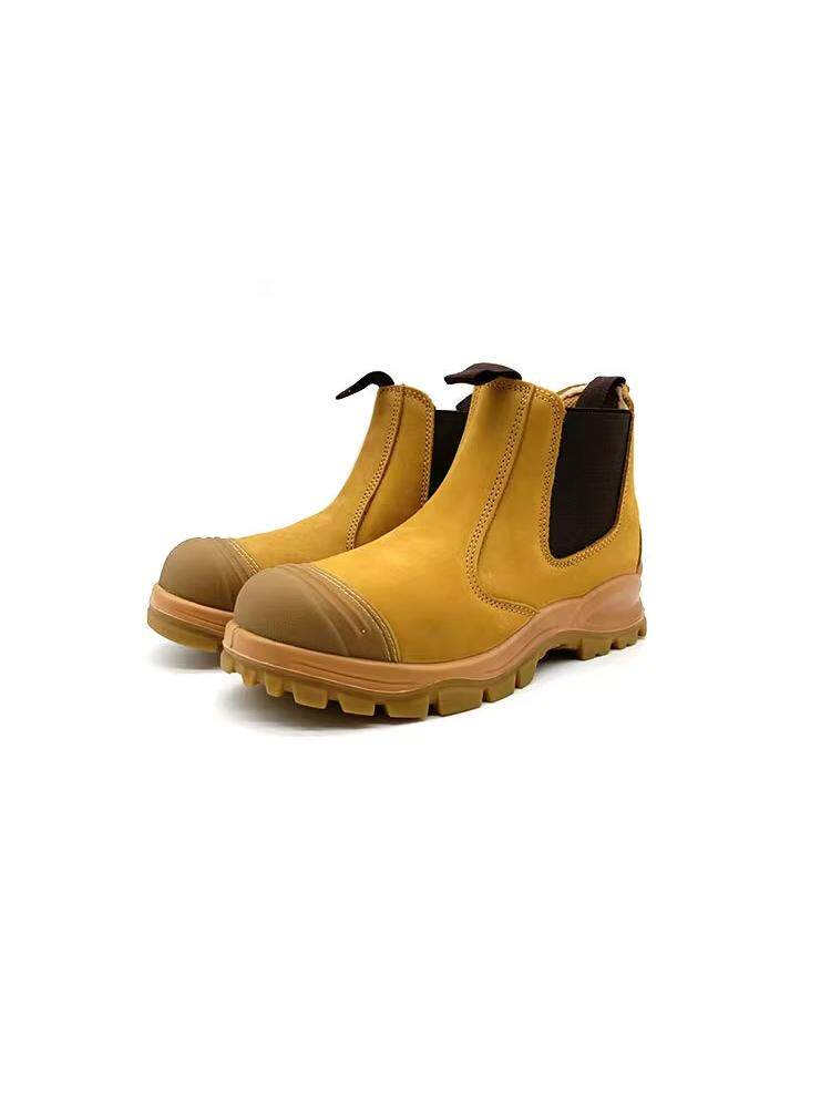 LABOR PROTECTION SHOES IMPORTED FROM GERMANY ANTI-SMASHING ANTI-PUNCTURE STEEL TOE CONSTRUCTION SITE WEAR-RESISTANT SENIOR WORK MARTIN BOOTS TOE LAYER OF PURE COWHIDE