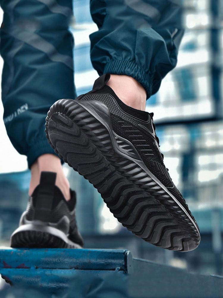 2024 NEW LONG STANDING SHOES WOMENS ANTI-SMASHING STEEL TOE SUMMER BREATHABLE WOMENS 3537 LIGHTWEIGHT SOFT SOLE