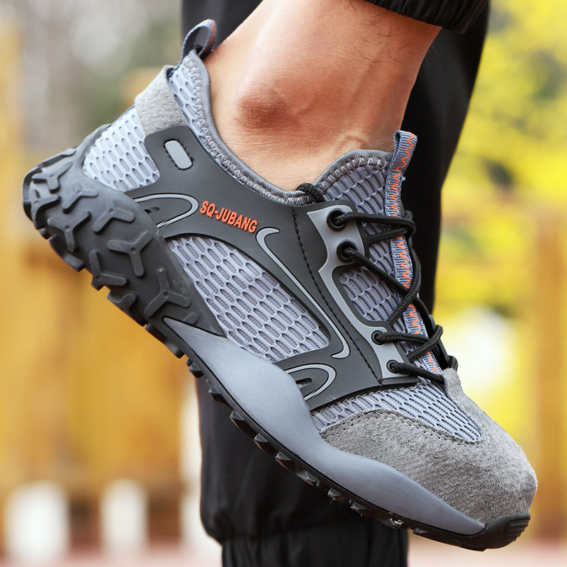 GERMAN SUMMER BREATHABLE LABOR PROTECTION SHOES MENS ANTI-SMASHING AND ANTI-PUNCTURE IMPORTED STEEL HEAD STEEL PLATE ANTI-ODOR LIGHTWEIGHT SOFT SOLE CONSTRUCTION SITE