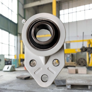 塑料尼龙白色工程轴承座带不锈钢外球面轴承SSBFB204205206207208