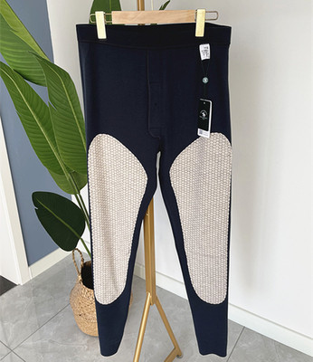 秋冬男款德绒自发热缎彩长护膝保暖裤秋裤高腰大码衬裤200斤112