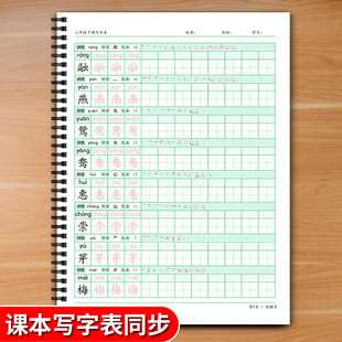 课本同步人教版一二三四五六年级上下册写字表生字练字本字帖2026