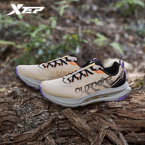 特步昆仑2.0男鞋秋季新款轻便百搭户外运动鞋耐磨防滑跑鞋休闲鞋