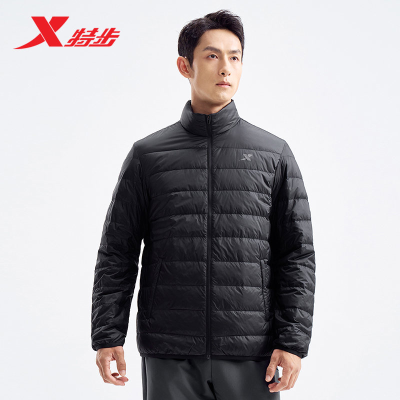 特步寒冬夜行羽绒服男2025年新款冬季男装厚运动外套976429190010