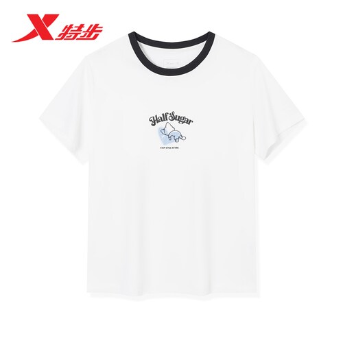 特步短袖女2026年夏季运动服装小个子女装休闲T恤女974228010122