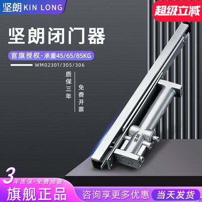 坚朗隐藏45公斤闭门器WM02301液压缓冲65公斤305暗藏式85公斤承重