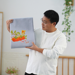 [叫兽推荐!]高端加厚赛络纺顶配A类母婴纯色商河老粗布凉席三件套