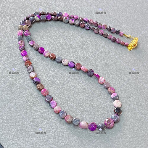 匡氏珠宝 舒俱来泥地圆饼项链 Z-HL-A3155(多样性发货)