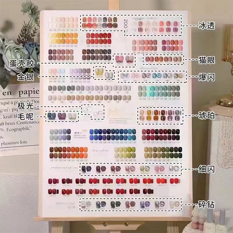 茗伊200色美甲店专用开店指甲甲油胶