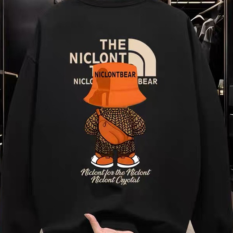 外贸尾货~出口撤回潮牌重磅套头卫衣男女款秋冬宽松圆领加绒加厚