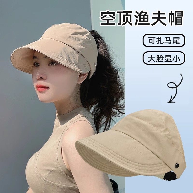 遮阳帽显脸小防晒户外速干鸭舌帽