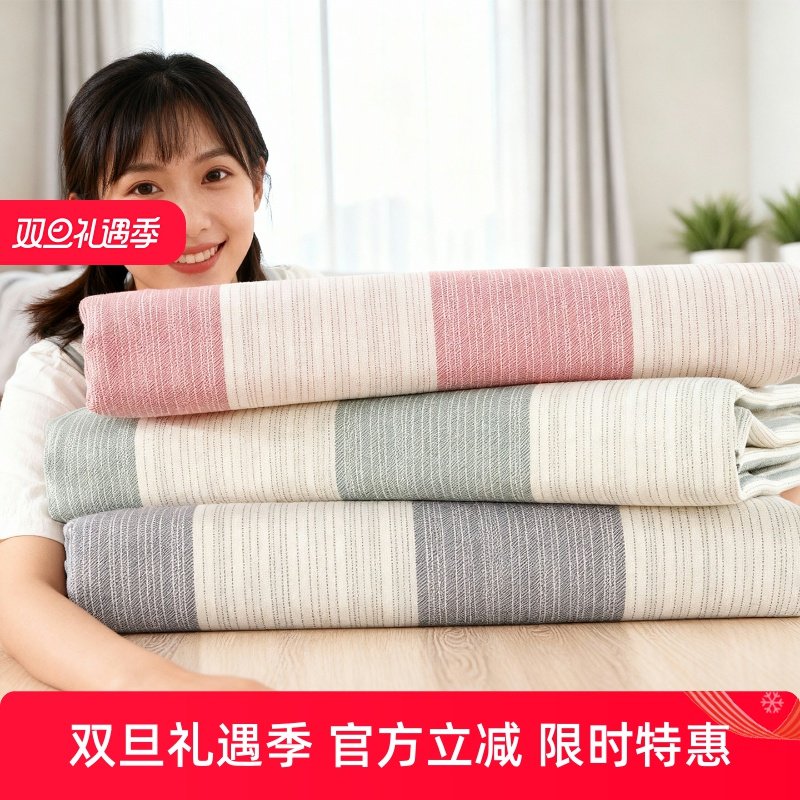纯棉老粗布床单高端A类母婴级