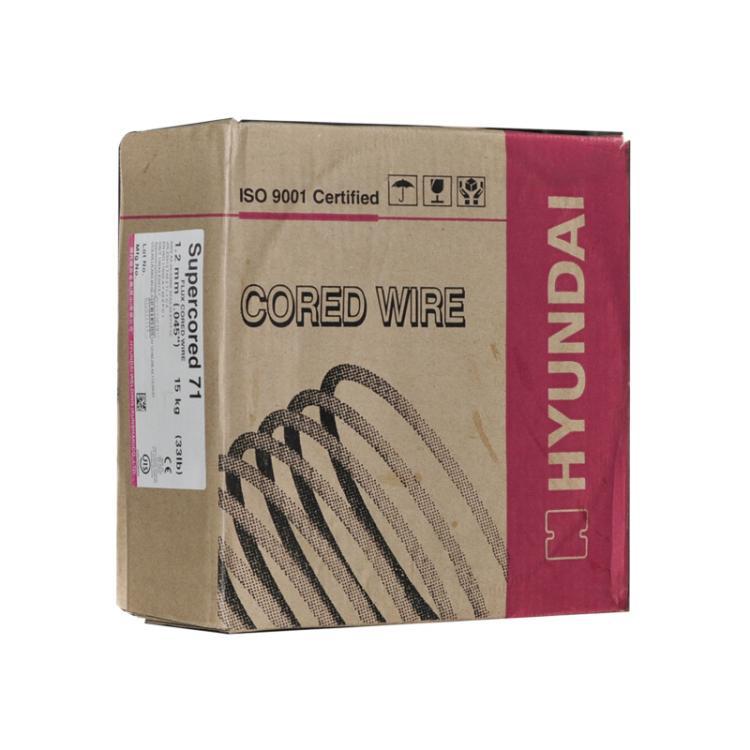 韩国现代Supercored 71二保药芯焊丝1.2mmE71T-1C气保 SF-71