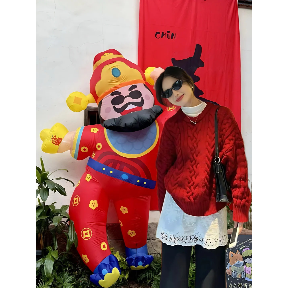 新款秋冬季红色过年新年穿搭麻花毛衣女爆款宽松慵懒针织衫,女装/女士精品,毛衣,淘宝优惠券,粉丝福利购,淘宝优惠卷