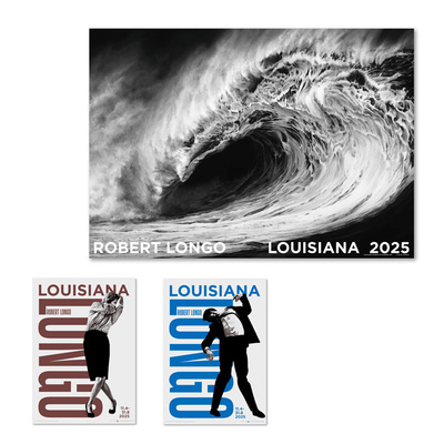 Louisiana进口丹麦路易斯安那博物馆ROBERT LONGO原版海报装饰画