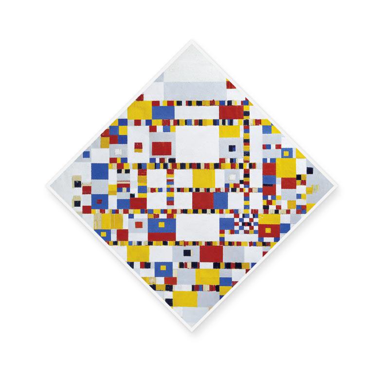 liveart蒙德里安piet mondrian红黄蓝简约设计经典名画原版装饰画