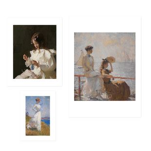 装 弗兰克韦斯顿本森Frank 名画复古美式 Benson经典 饰画 Weston