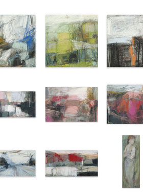 进口英国Rosenstiels画家Jeannette Hayes当代抽象艺术原版装饰画