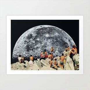 liveart 进口美国Beth Hoeckel波普艺术风格原版装饰画MOONRISE