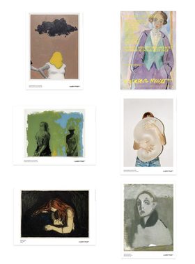 进口瑞典斯德哥尔摩美术馆moderna museet人物系列原版展览海报