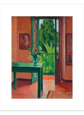 liveart画家Albert Marque阿尔贝马凯玫瑰房间经典名画原版装饰画