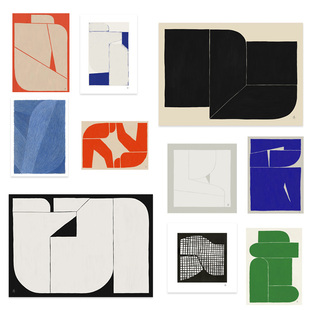 进口丹麦the poster club*NORD PROJECTS简约色块原版装饰画海报