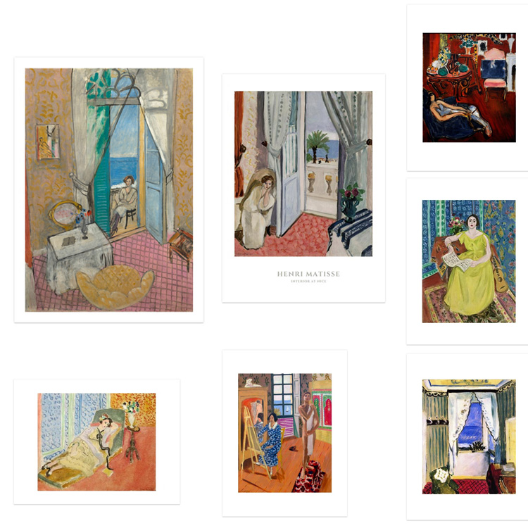 马蒂斯HenriMatisse少女装饰画