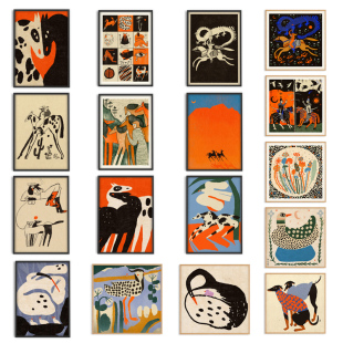 进口荷兰PSTR Eged马牛仔原版 装 饰画 Studio布达佩斯画家Eniko