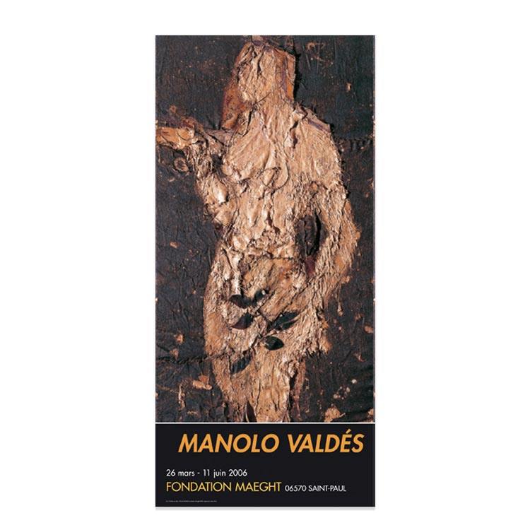 liveart进口法国Maeght玛格画廊VALDES Manolo初版展览海报EVA V