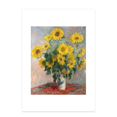 莫奈向日葵花束经典名画