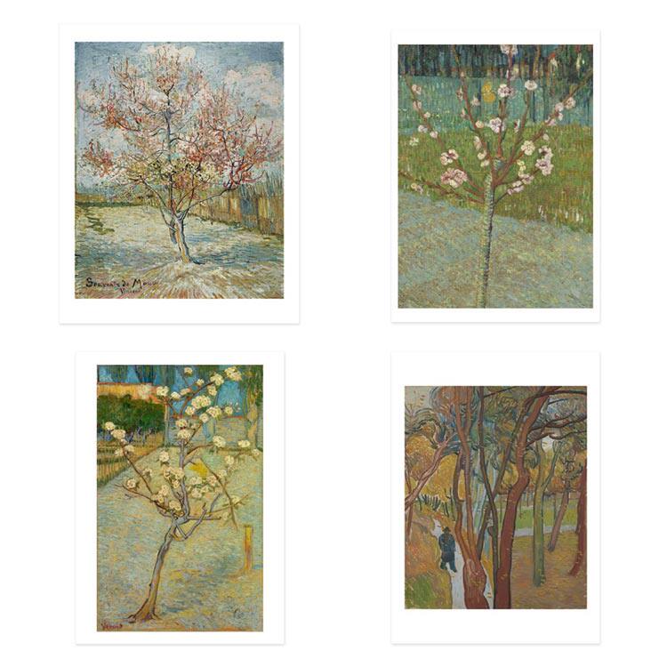 liveart梵高Vincent van Gogh 盛开的桃花梨花经典名画原版装饰画