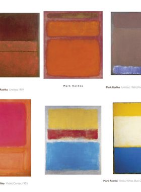 进口英国Rosenstiels*Mark Rothko罗斯科抽象现代简约原版装饰画